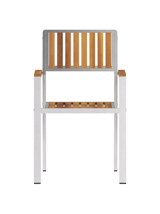 Pinottavat puutarhatuolit 8 kpl 54.5x56x87 cm täysi akaasiapuu