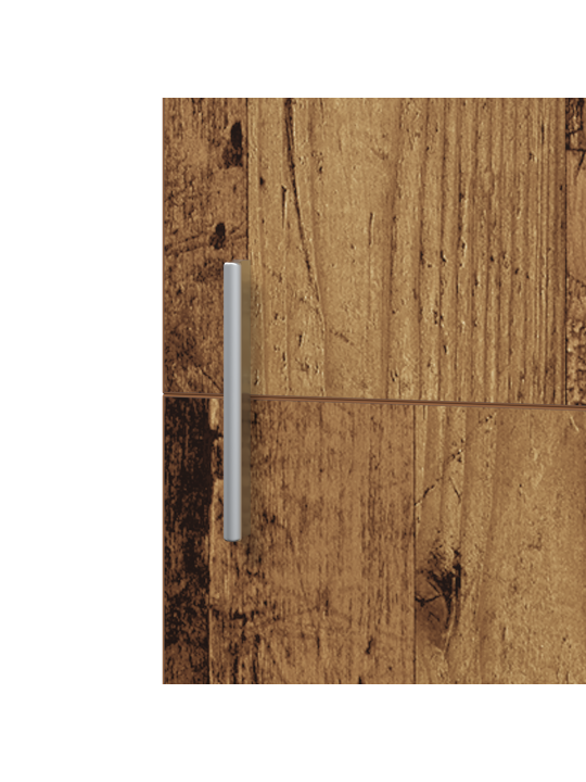 Highboard vanha puu 45x42.5x185 cm mdf