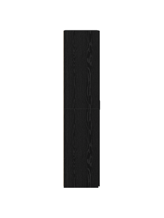 Korkea kaappi musta tammi 70x42.5x185 cm tekninen puu