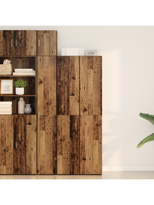 Highboard vanha puu 70x42.5x185 cm käsitteellistetty puu