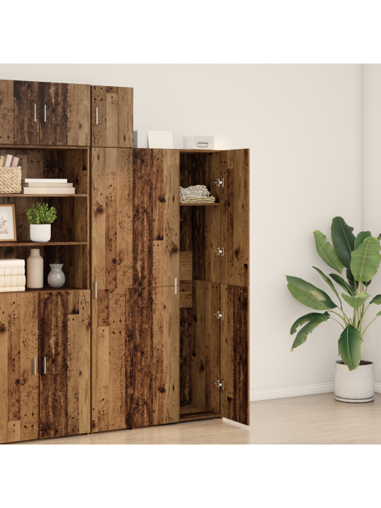 Highboard vanha puu 70x42.5x185 cm käsitteellistetty puu