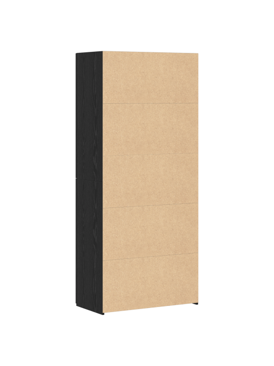Highboard musta tammi 40x42.5x185 cm tekninen puu