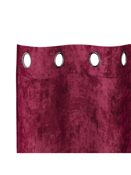 Samettiverhot Viininpunainen Polyesteri 140 x 140 cm Verho