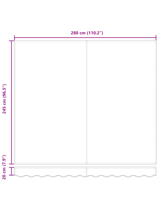 Beige markiisikangas 3x2.5 m