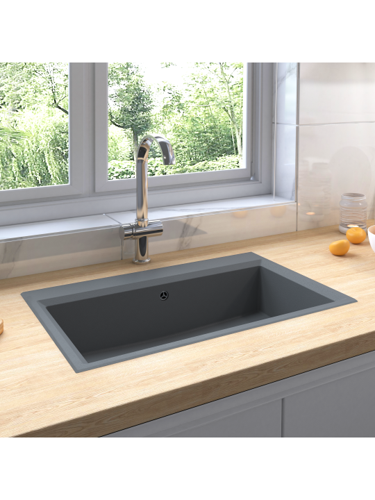 Keittiöallas harmaa 790x500x193 mm graniitti