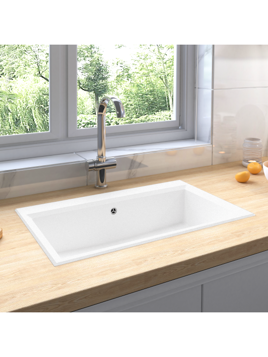 Keittiöallas valkoinen 790x500x193 mm graniitti