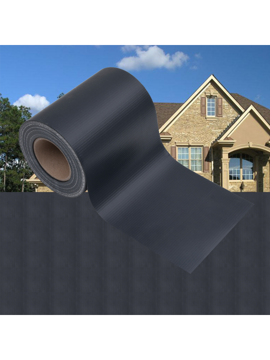 Puutarhan yksityisyyssuojat 2 kpl pvc 35x0,19 m matta tummanharmaa