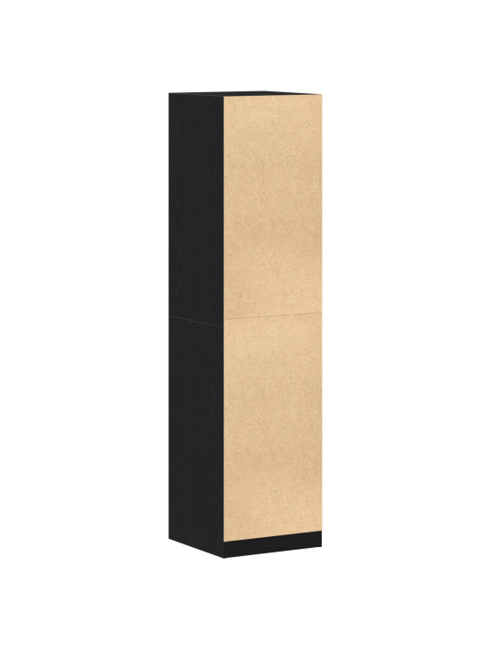 Vaatekaappi musta tammi 50x50x200 cm tekninen puu