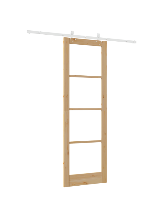 Liukuovi tarvikkeiden kanssa 78x232 cm massiivista mäntyä