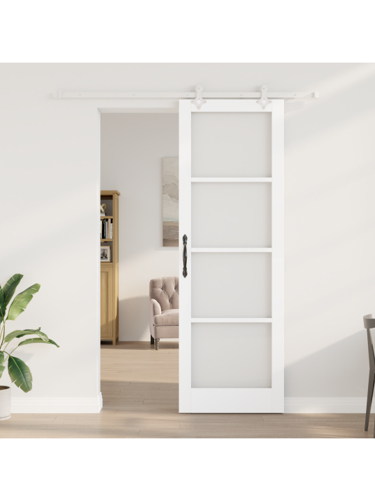 Liukuovisarja valkoinen 78x232 cm massiivipuu mänty
