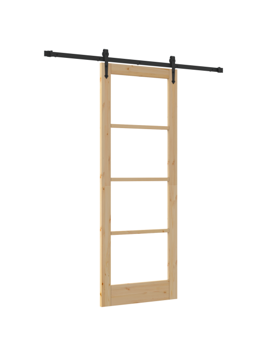 Liukuovi varusteilla 78x211 cm massiivipuu mänty