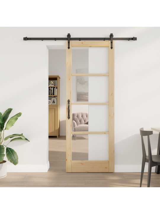 Liukuovi varusteilla 78x211 cm massiivipuu mänty