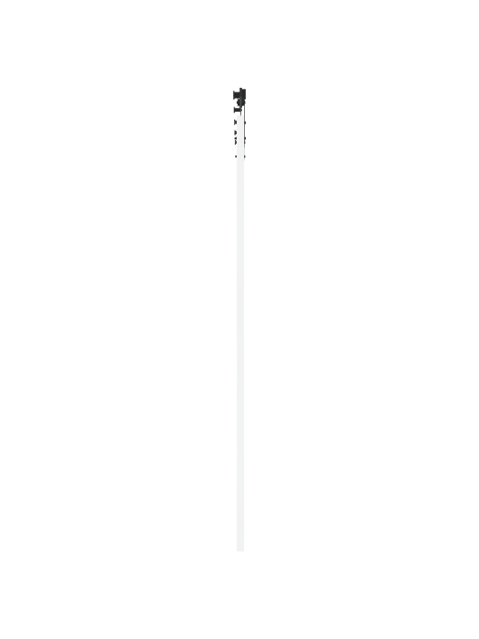 Liukuovi varusteineen valkoinen 83x232 cm massiivimänty