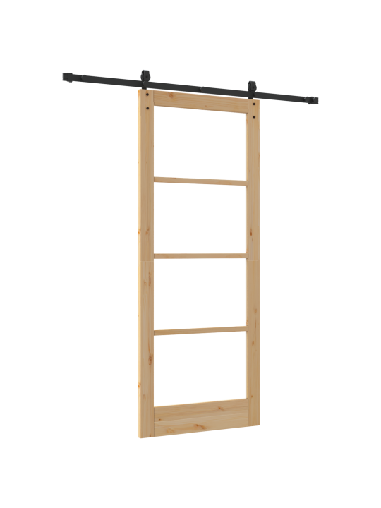 Liukuovi varusteilla 86x211 cm täysi mänty