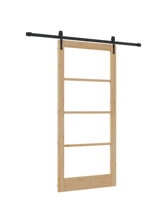 Liukuovi varusteilla 93x202 cm täyttä mäntyä