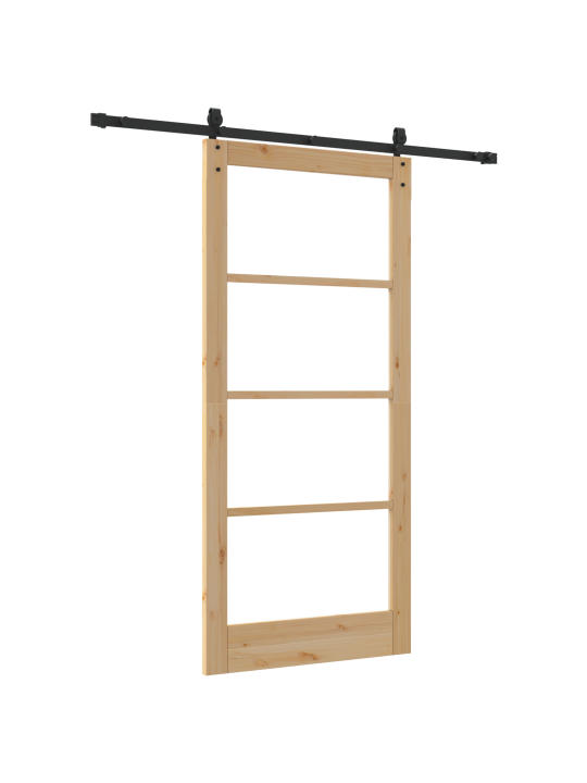 Liukuovi varusteilla 93x202 cm täyttä mäntyä