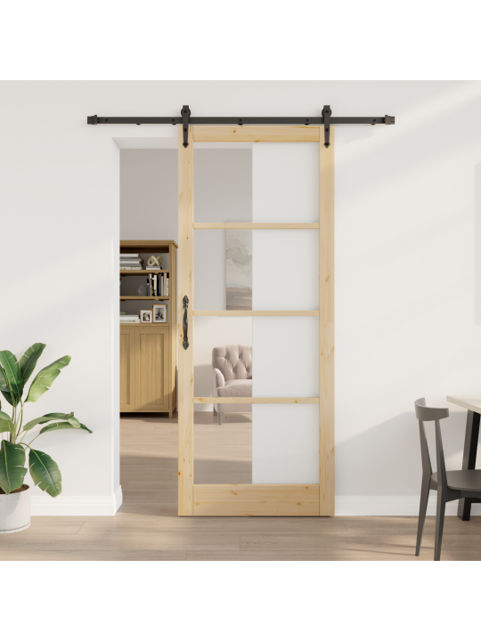 Liukuovi tarvikkeet 93x232 cm täyspuinen mänty