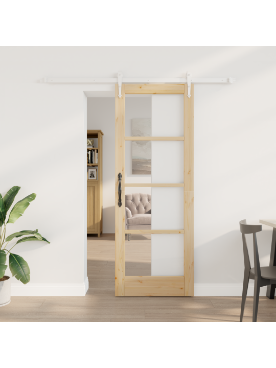 Liukuovi ja varusteet 73.5x198.5 cm täysi männypuu