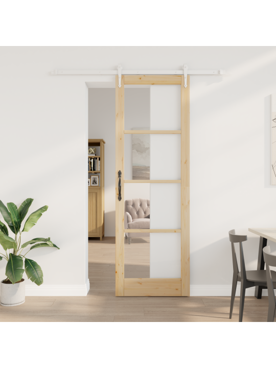 Liukuovi ja varusteet 78x232 cm kestävä puu männystä