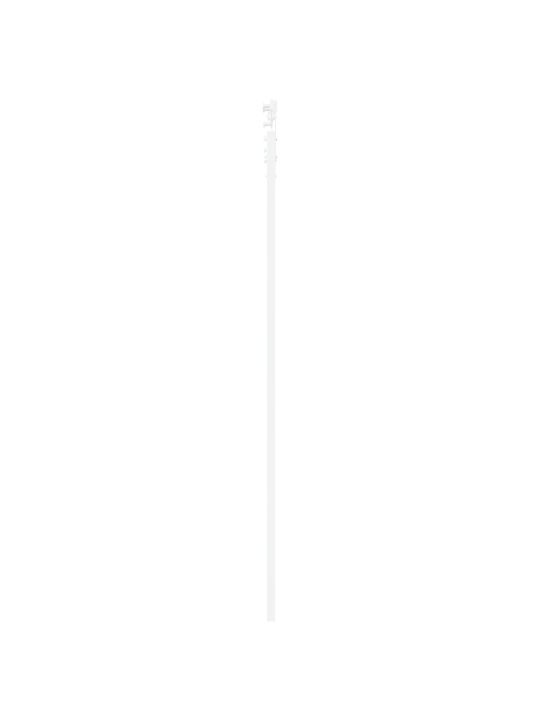 Liukuovi tarvikkeilla valkoinen 78x232 cm massiivimännystä
