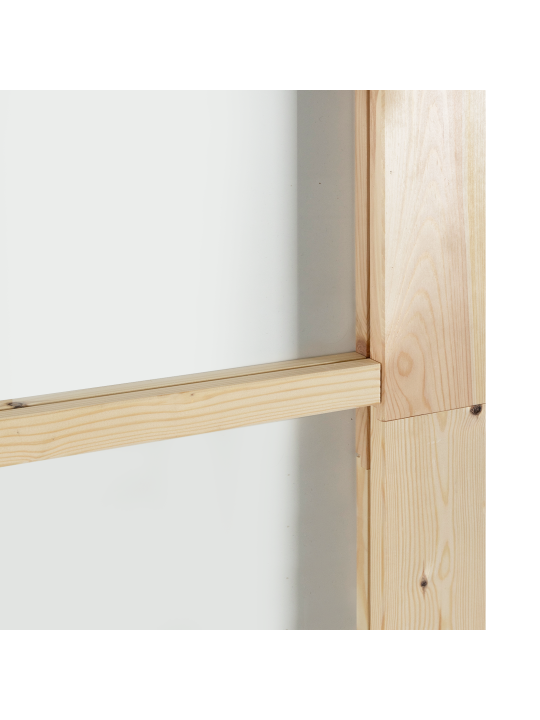 Liukuovi varustettuna osilla 93x202 cm täysi puu mänty