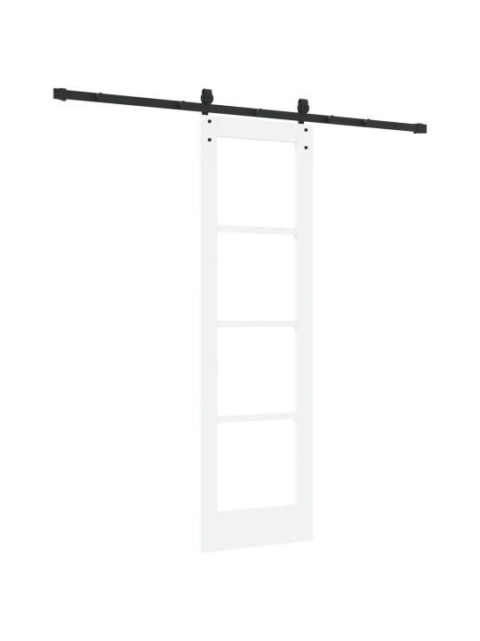 Liukuovi tarvikkeilla valkoinen 61x198.5 cm massiivipuu mänty