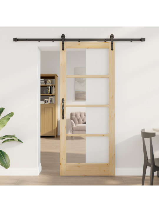 Liukuovi varusteilla 83x202 cm täyspuusta