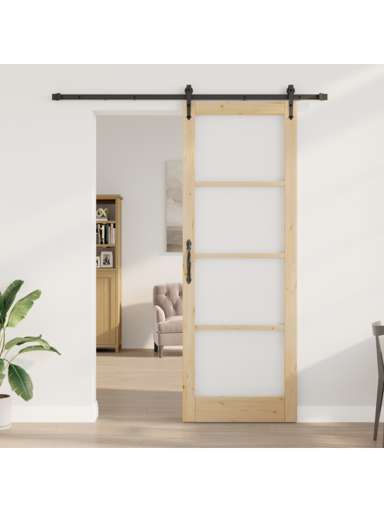 Liukuovi varusteineen 83x232 cm täysi mänty
