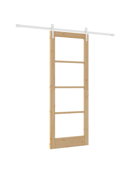 Liukuovi tarvikesarjalla 78x202 cm massiivipuu mänty