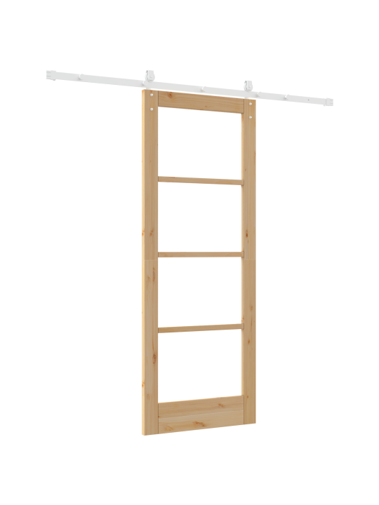 Liukuovi tarvikesarjalla 78x202 cm massiivipuu mänty