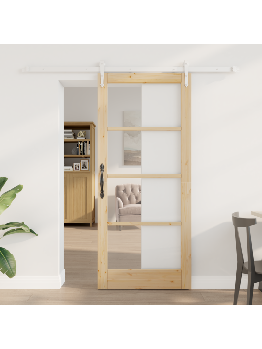Liukuovi tarvikesarjalla 78x202 cm massiivipuu mänty
