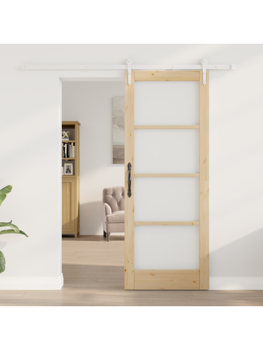 Liukuovi tarvikesarjalla 78x202 cm massiivipuu mänty