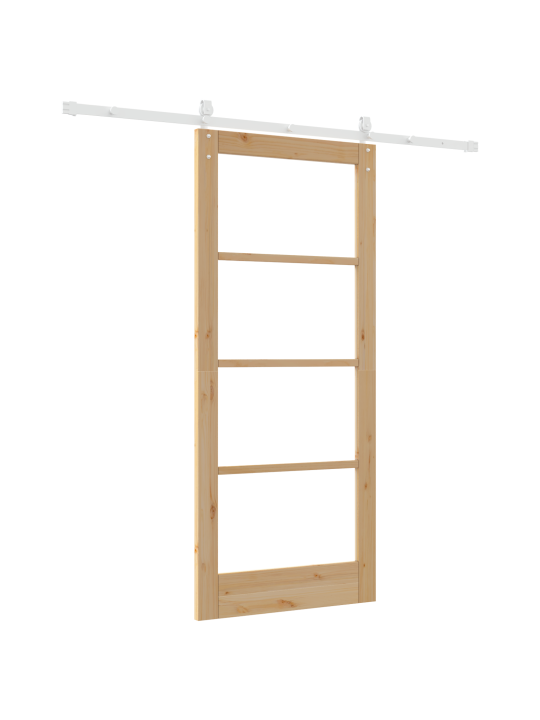 Liukuovi kaikilla tarvikkeilla 86x198.5 cm massiivimänty