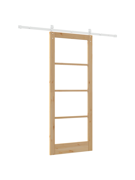 Liukuovi tarvikkeilla 86x211 cm massiivipuu mänty