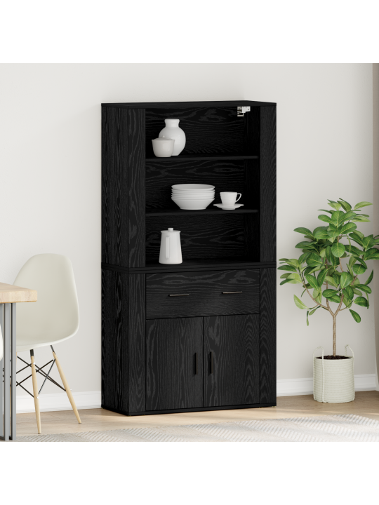 Highboard musta tammi keinotekoinen puu