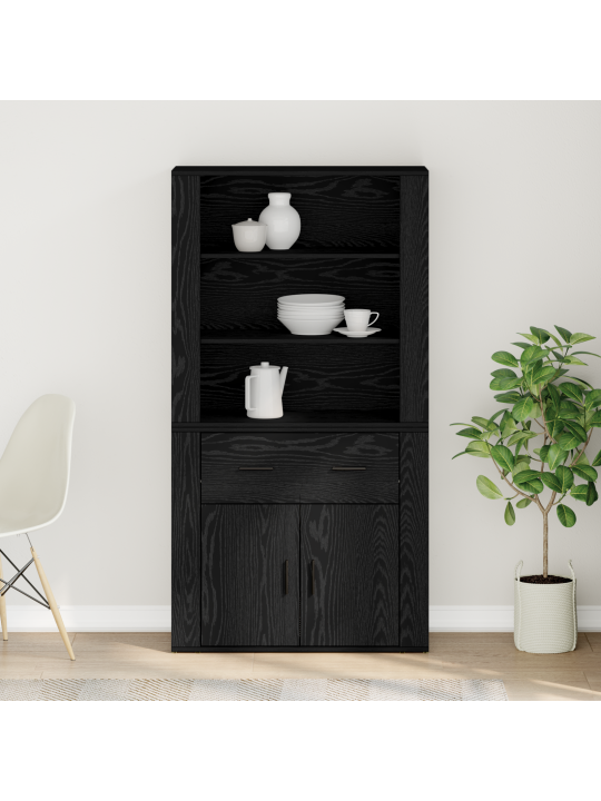Highboard musta tammi keinotekoinen puu
