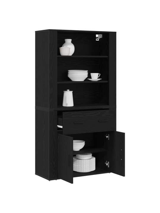 Highboard musta tammi keinotekoinen puu