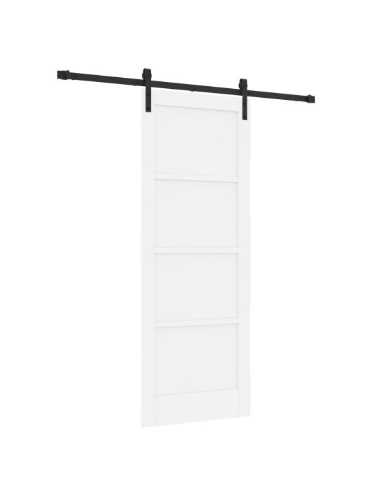 Liukuovi asennussarjalla valkoinen 78x202 cm massiivipuu mänky
