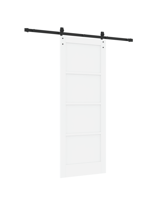 Liukuovi asennussarjalla valkoinen 78x202 cm massiivipuu mänky