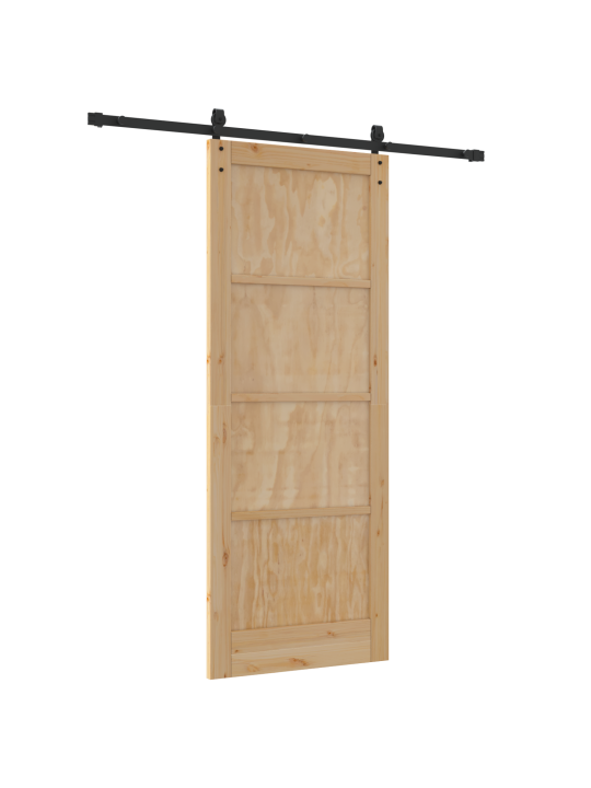 Liukuovi tarvikkeilla 83x211 cm massiivimänty