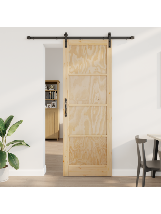 Liukuovi varustesarja 83x232 cm kestävä mäntypuu