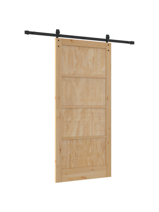 Liukuovi varusteineen 93x202 cm massiivimänty