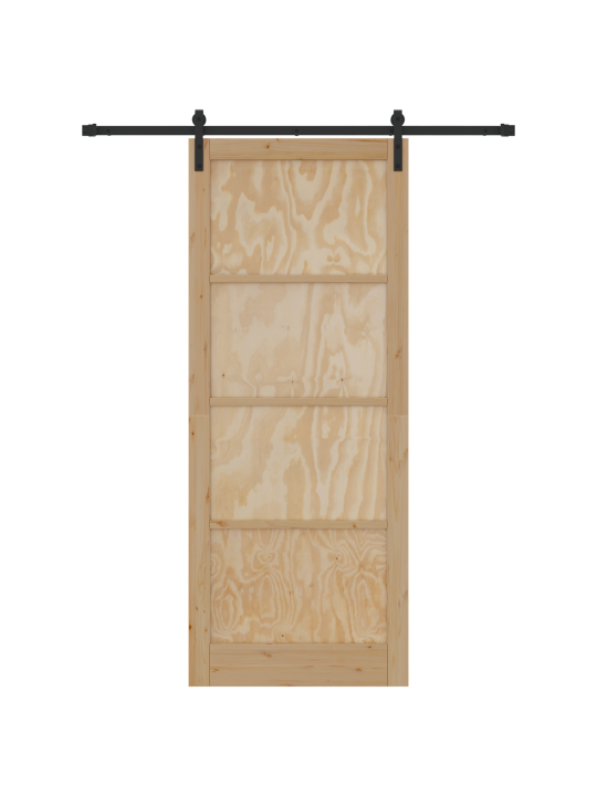 Liukuovi kiinnityssarjalla 93x232 cm massiivipuu mänty