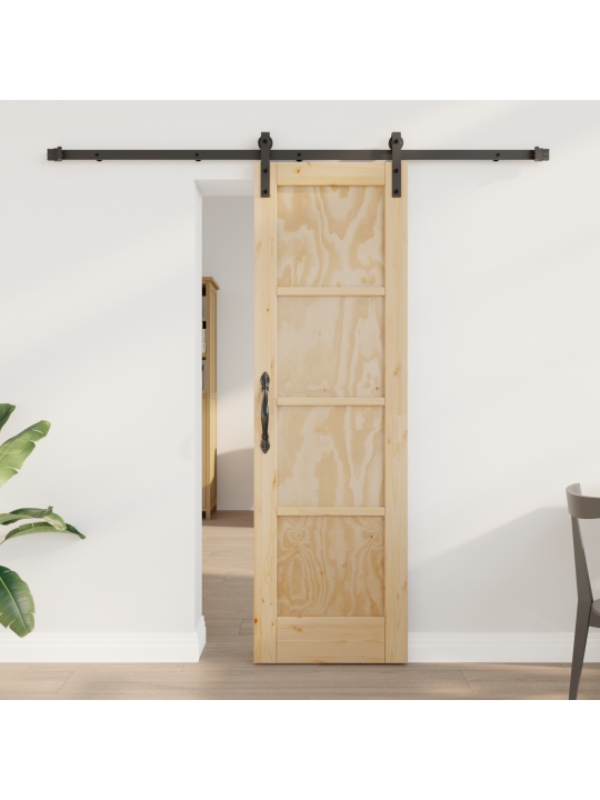 Liukuovi varusteilla 61x198.5 cm massiivipuinen mänty
