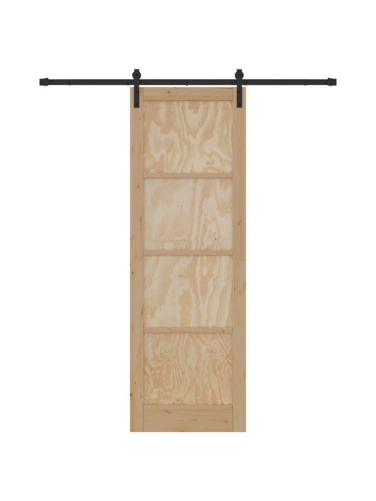 Liukuovi varusteseteillä 78x232 cm massiivipuu mänty