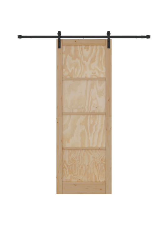 Liukuovi varusteilla 83x232 cm massiivinen puu mänty