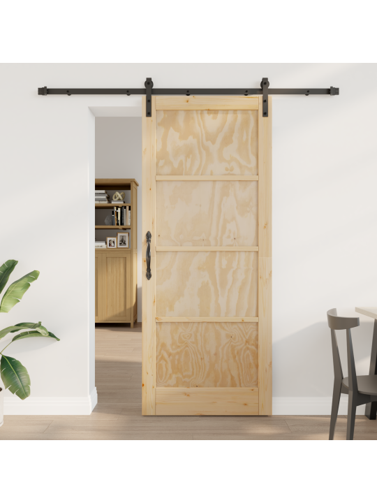 Liukuovi varustesarja 86x211 cm tukevasta männystä