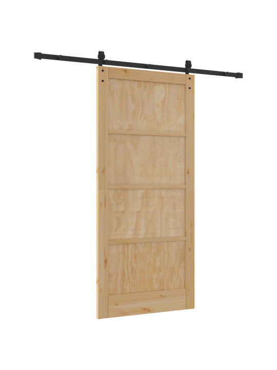 Liukuovi tarvikkeilla 93x202 cm kestävä mänty