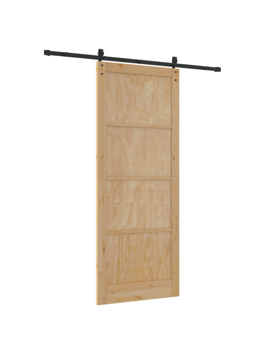 Liukuovi varusteineen 93x232 cm massiivista mäntyä