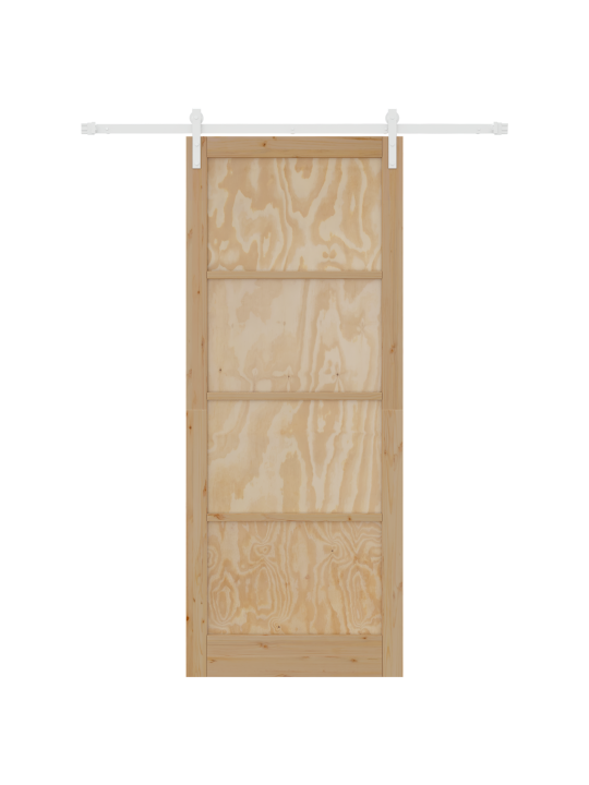 Liukuovi varusteineen 93x232 cm kestävästä mäntypuusta